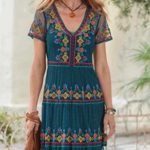 Sundance Alize Mesh Maxi Dress - Picture 1 of 5